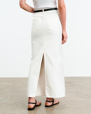 OZZY DENIM SKIRT IN CREAM