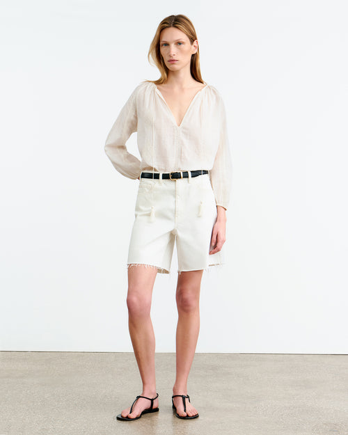 CRISTO BLOUSE IN IVORY