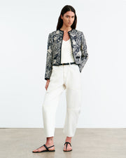 BONO JACKET IN MIXED PAISLEY PRINT