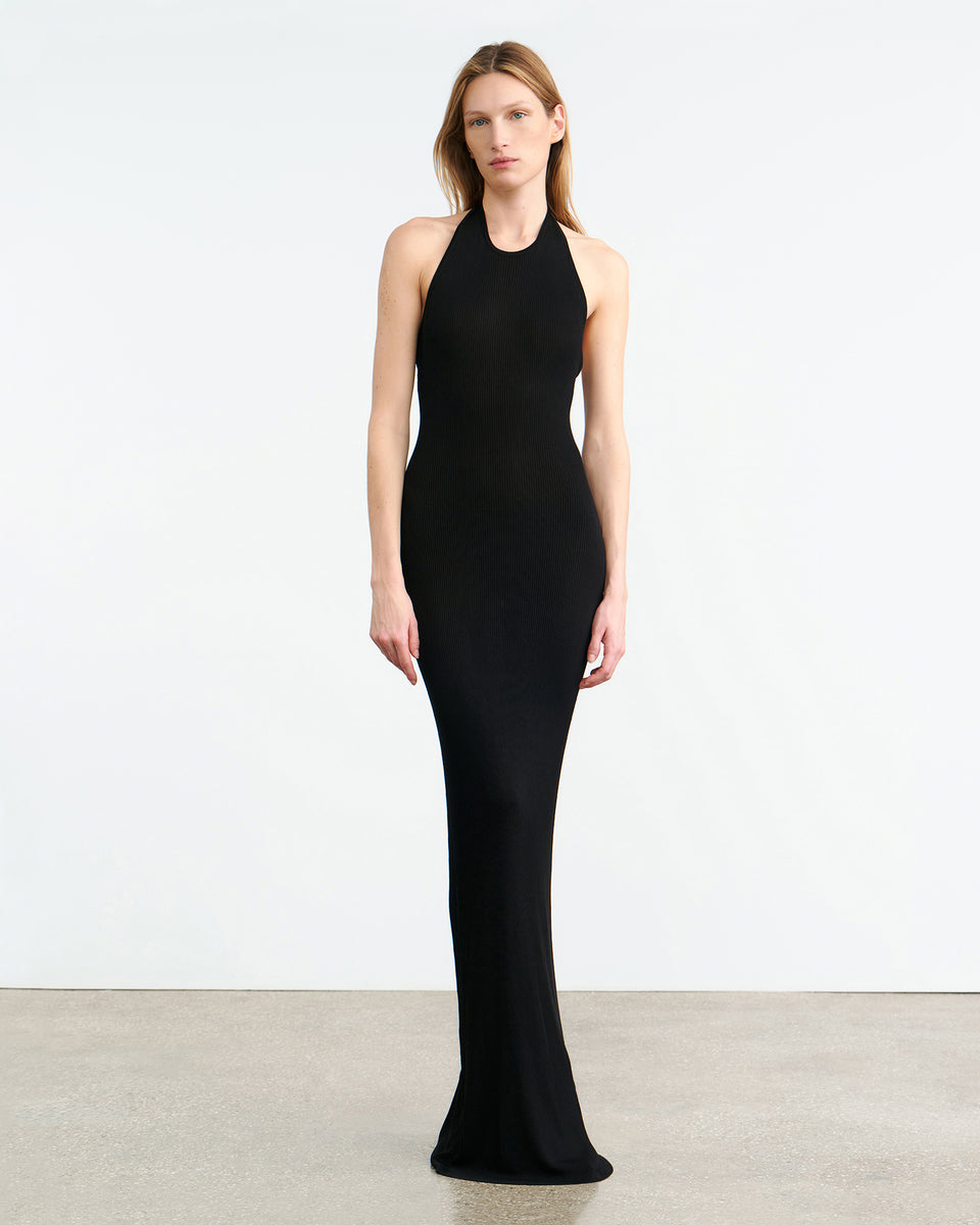 GERTRUDE KNIT DRESS IN BLACK