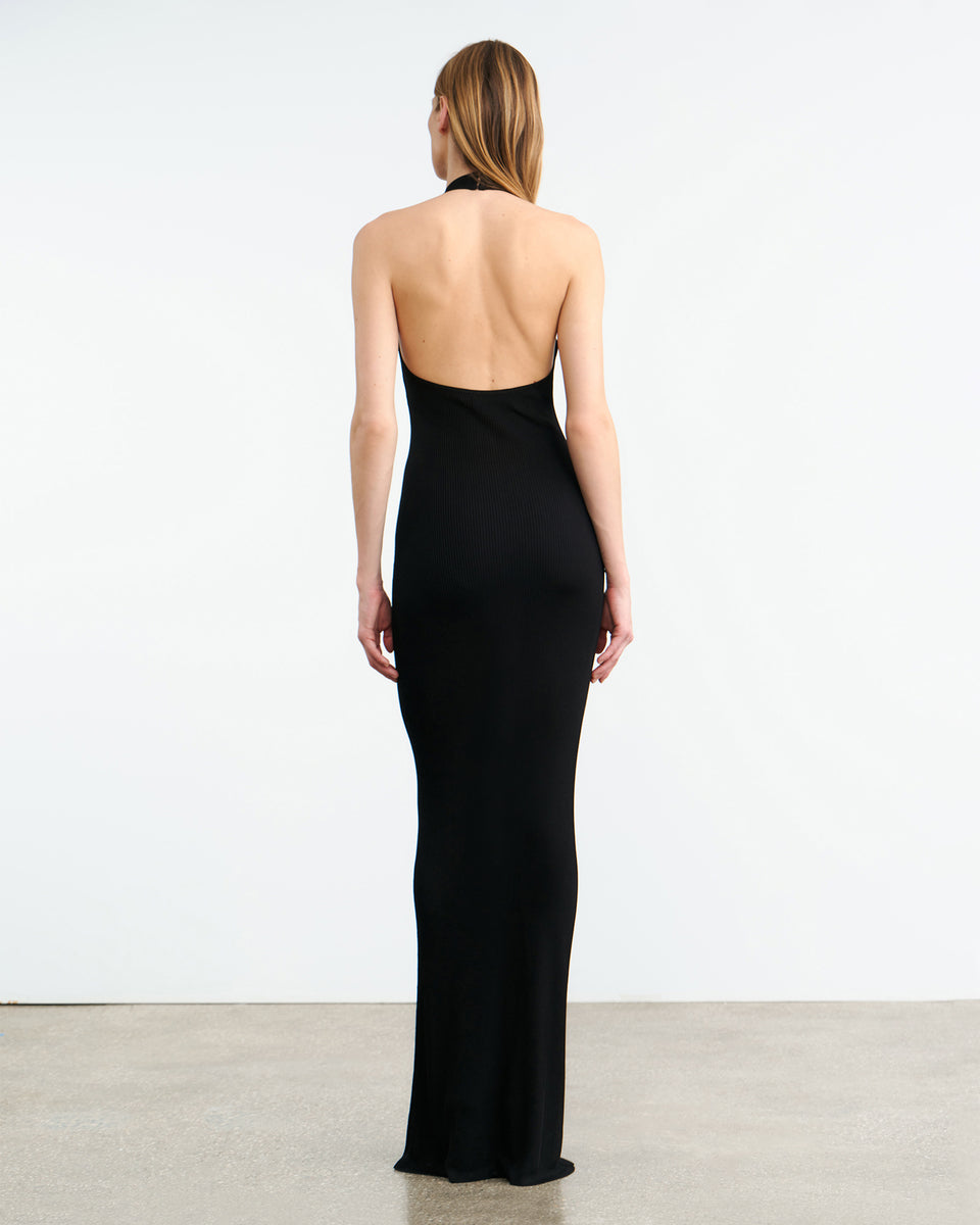 GERTRUDE KNIT DRESS IN BLACK
