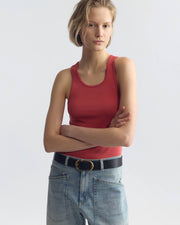 JUNE TANK IN WASHED RED