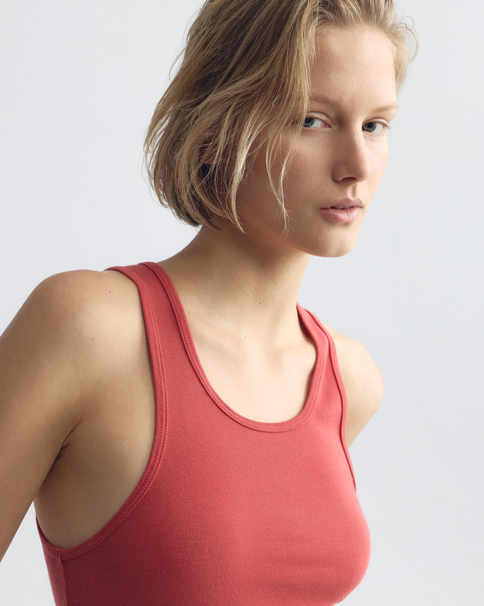 JUNE TANK IN WASHED RED