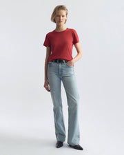 LANA TEE IN WASHED RED