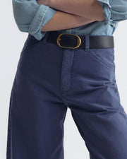 TRIBECA COTTON PANT IN VINTAGE WASHED - FRENCH NAVY