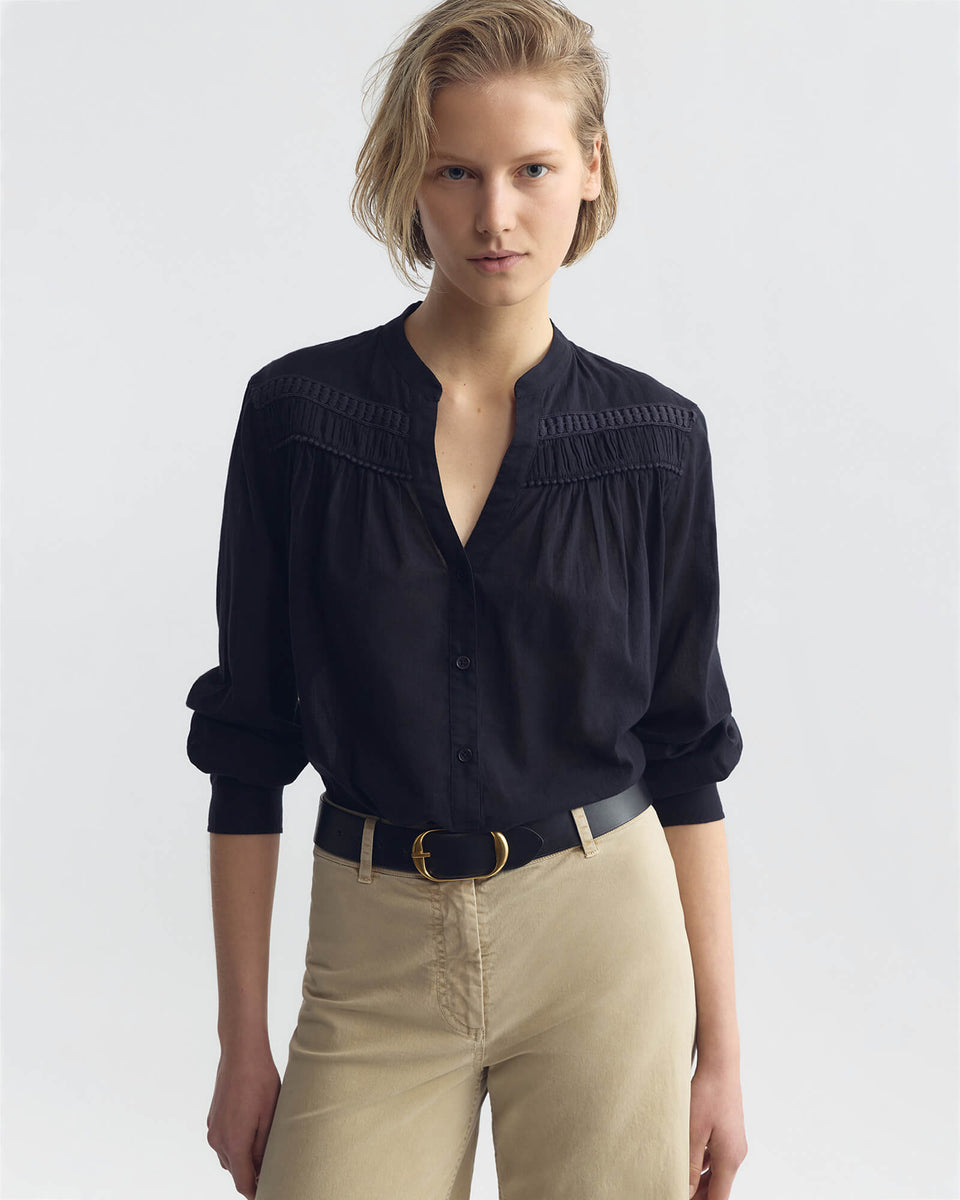 CLARYS TOP IN MIDNIGHT