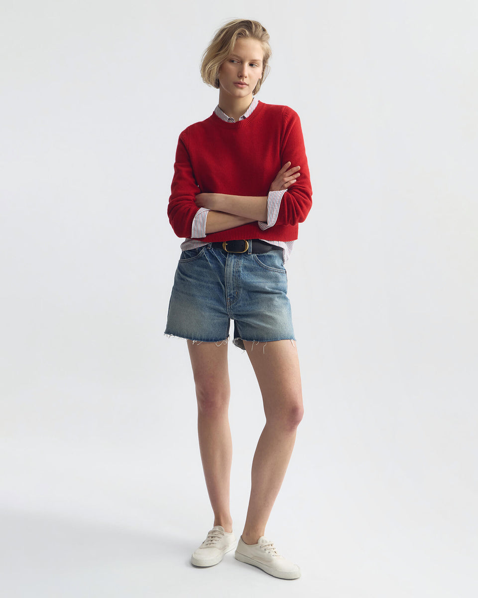 VENUS SWEATER IN TRUE RED