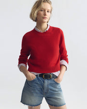 VENUS SWEATER IN TRUE RED