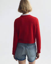 VENUS SWEATER IN TRUE RED
