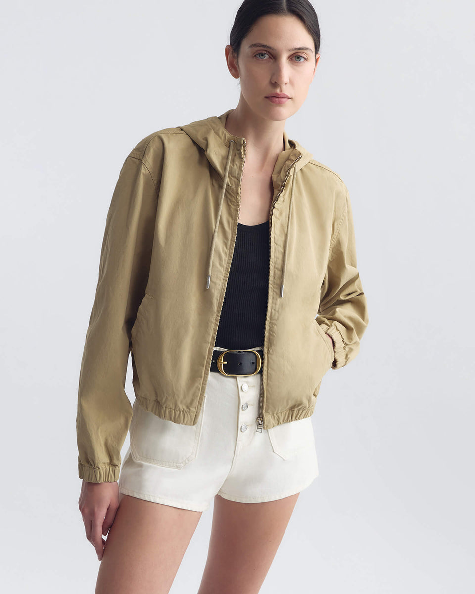 CLYDE HOODED WINDBREAKER IN SOLSTICE
