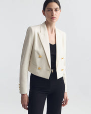 BEAUREGARD BLAZER IN STONE