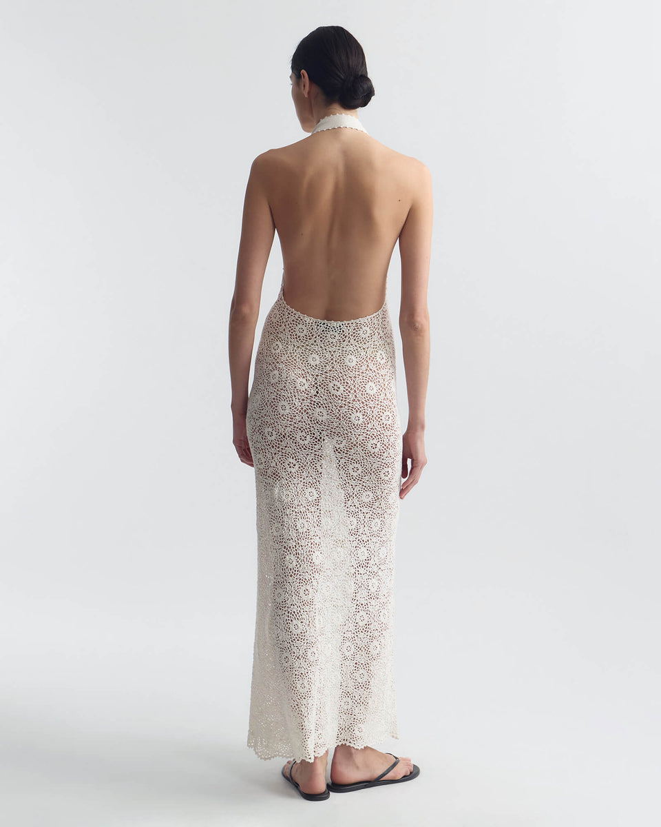 EDDIE KNIT HALTER DRESS
