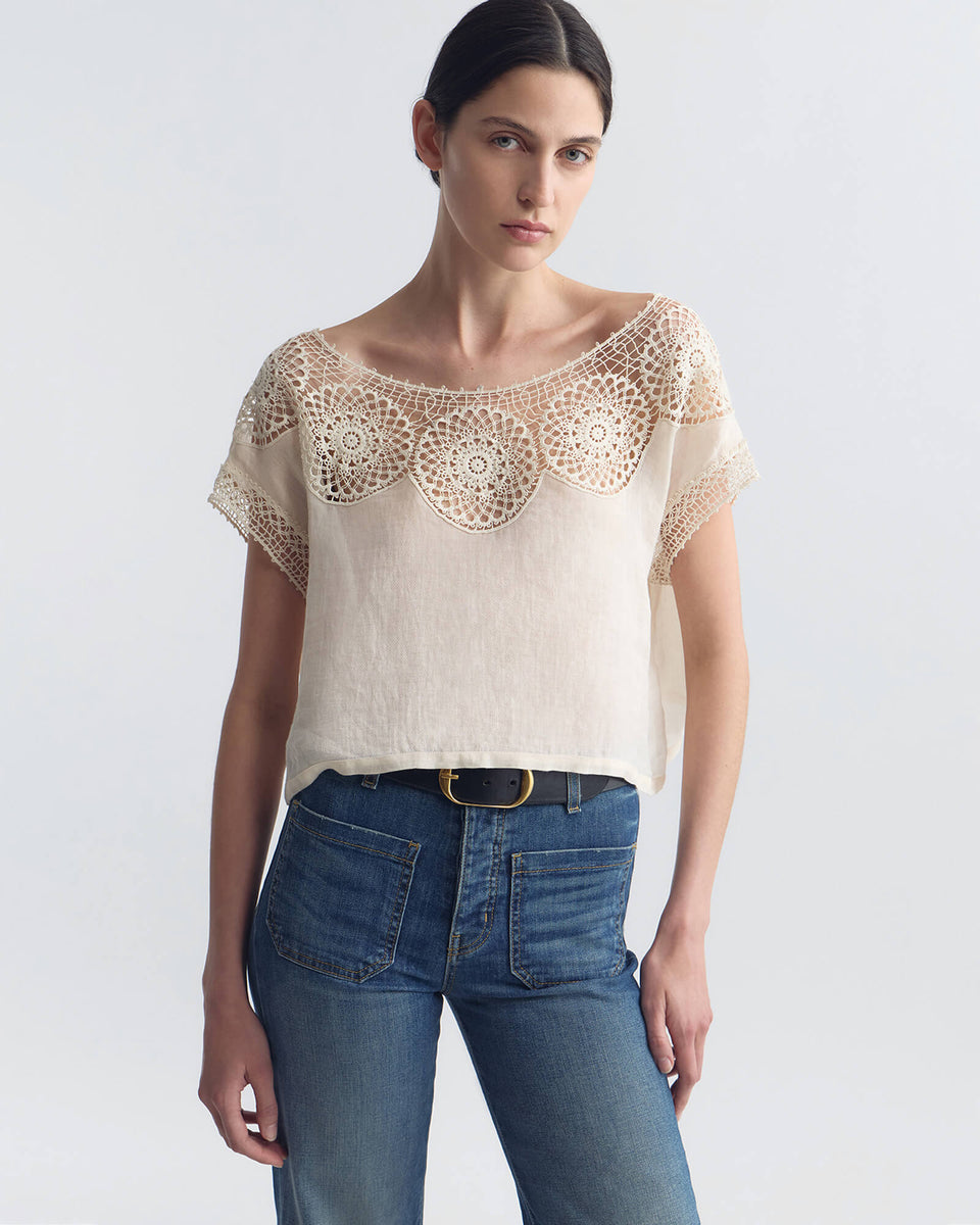 CAILA TOP IN IVORY