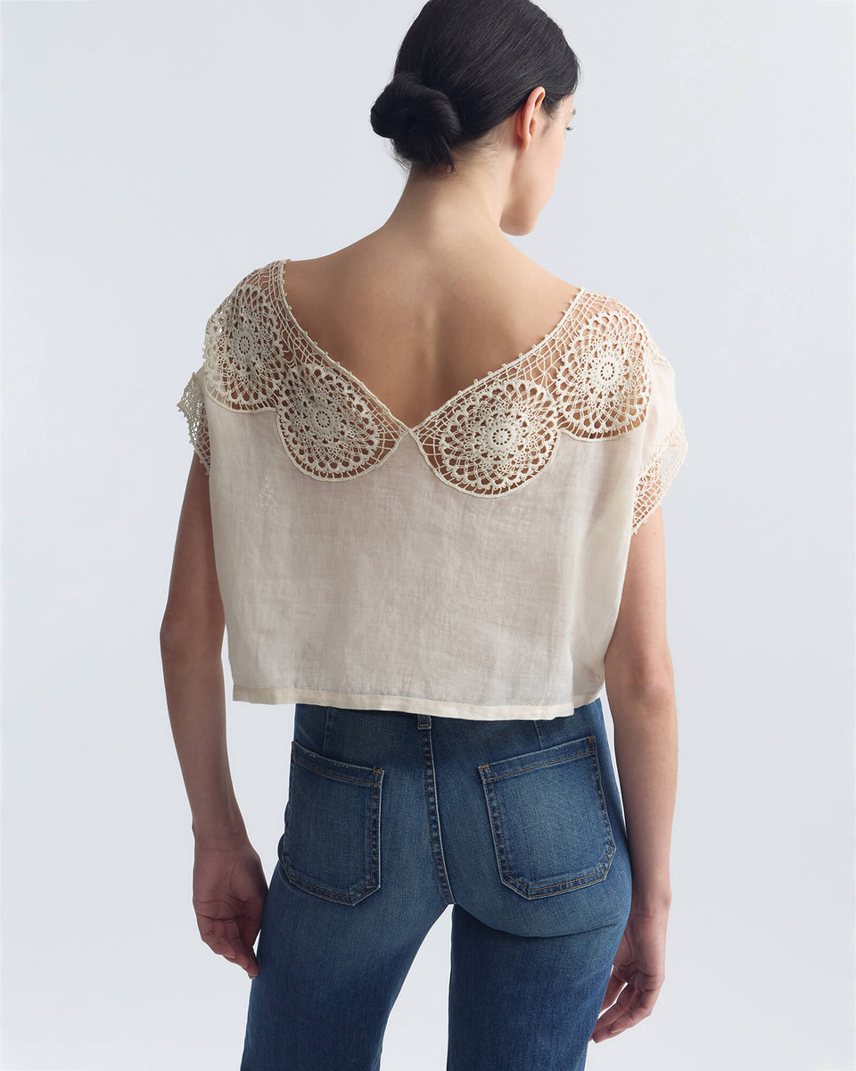 CAILA TOP IN IVORY