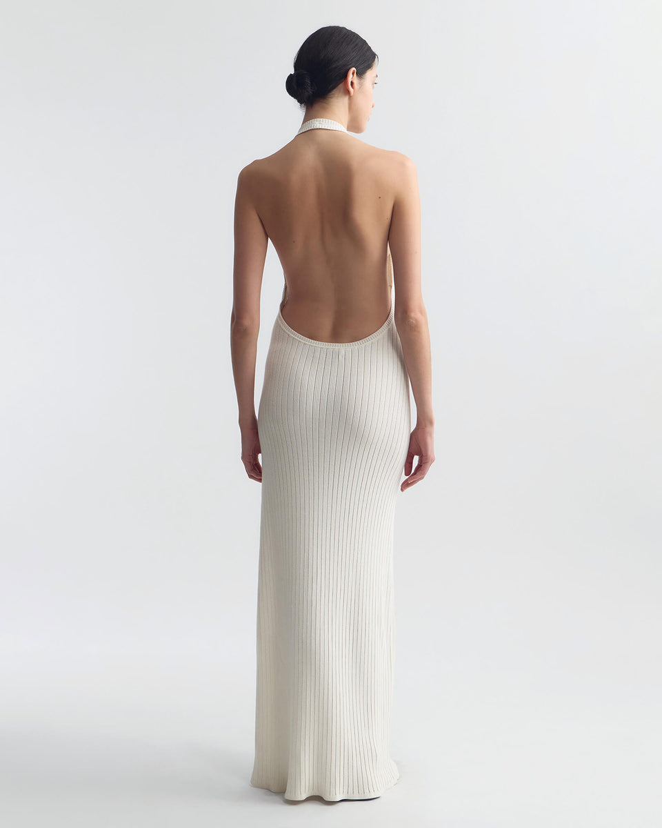 IVENKA DRESS IN IVORY