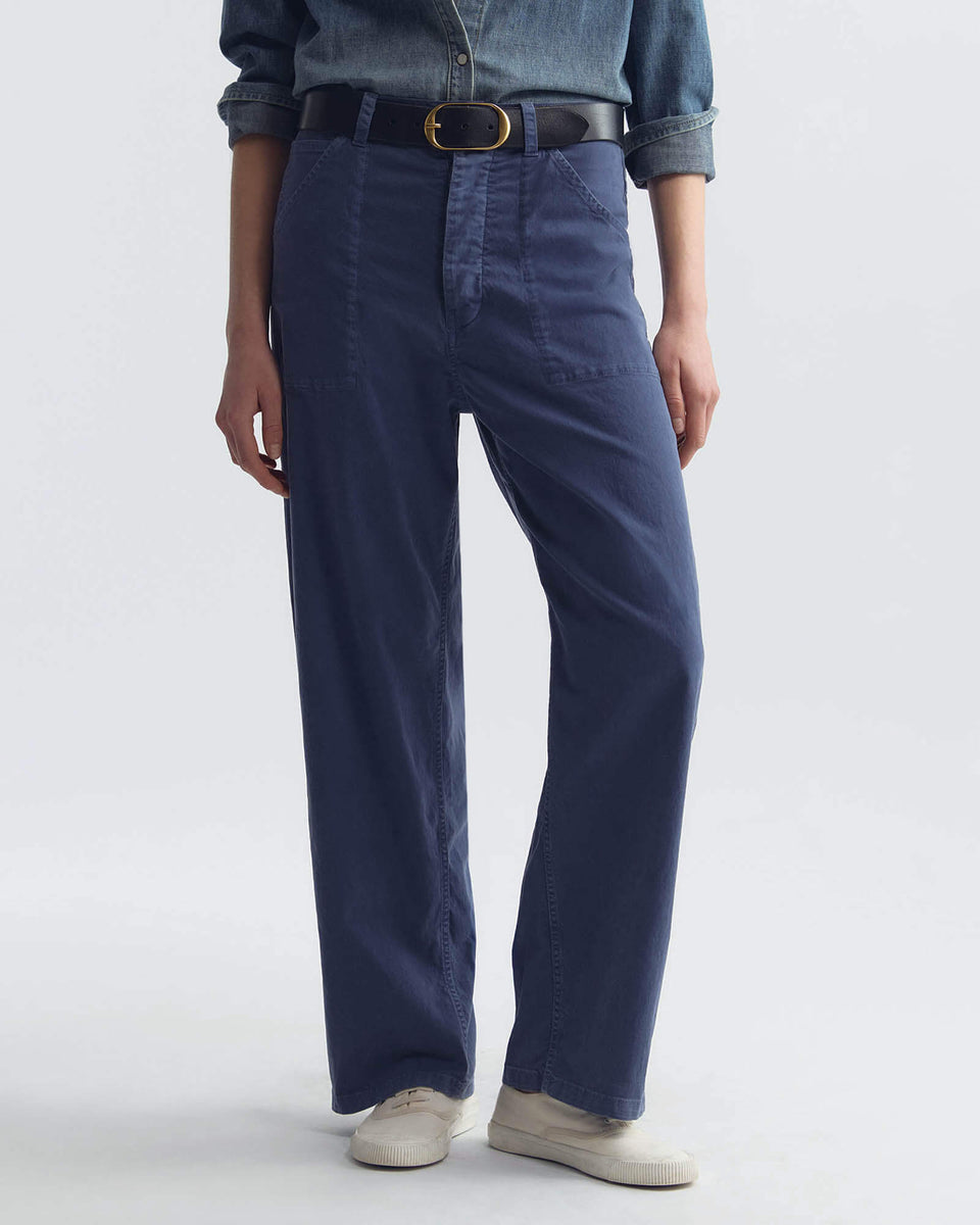 WHITNEY PANT IN VINTAGE WASHED - FRENCH NAVY