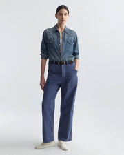 WHITNEY PANT IN VINTAGE WASHED - FRENCH NAVY