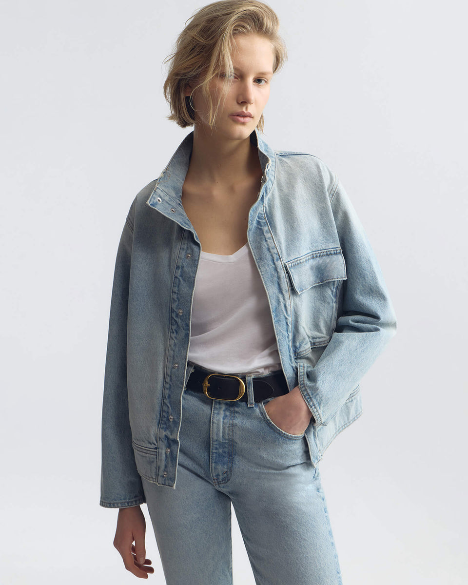 MARILOU DENIM JACKET IN ALICE WASH