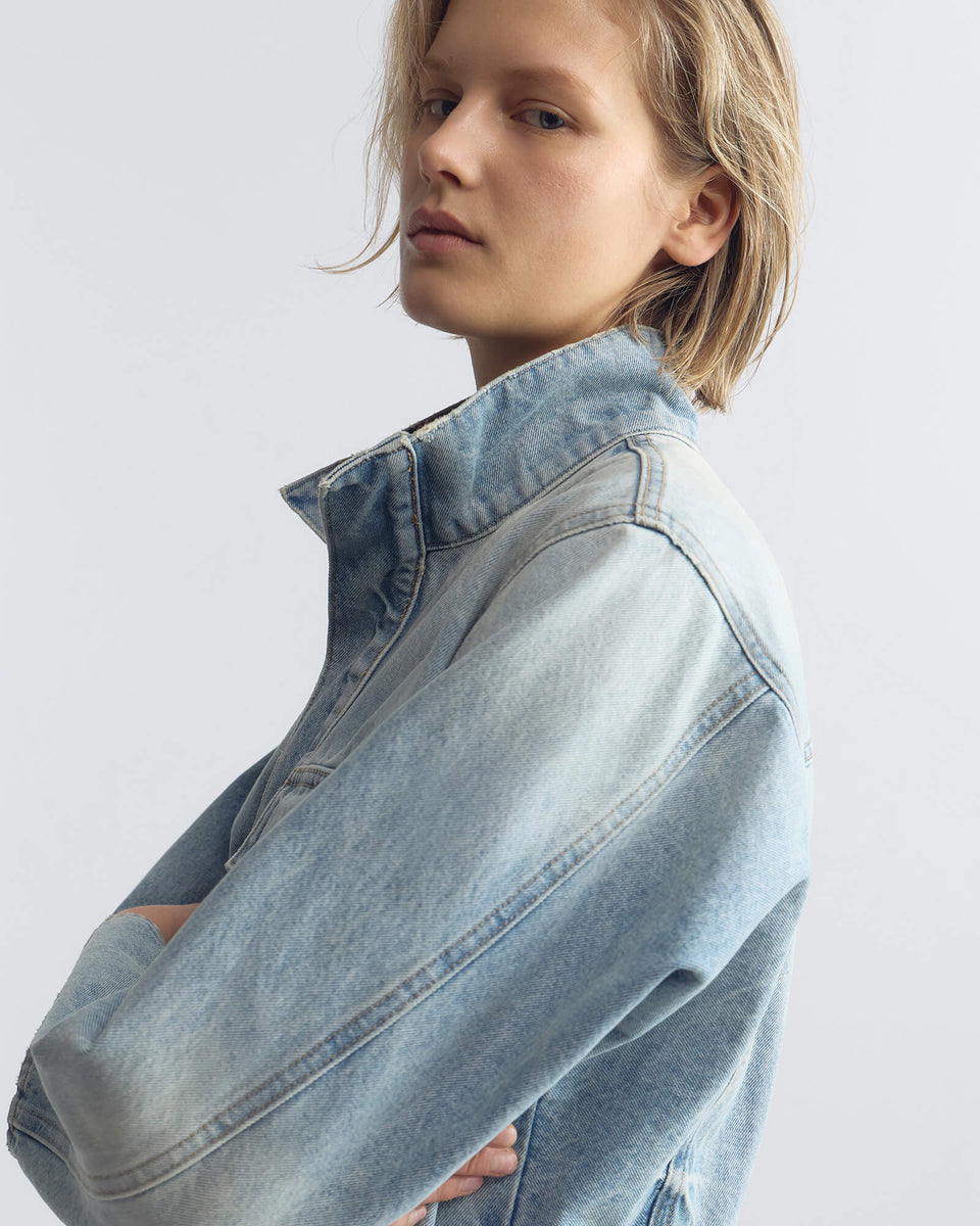 MARILOU DENIM JACKET IN ALICE WASH