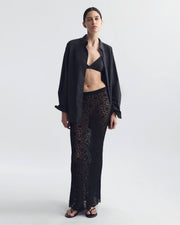 NIKA KNITTED SKIRT IN BLACK