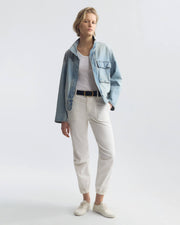 UTILITY COTTON PANT IN WHITE