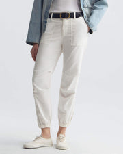 UTILITY COTTON PANT IN WHITE