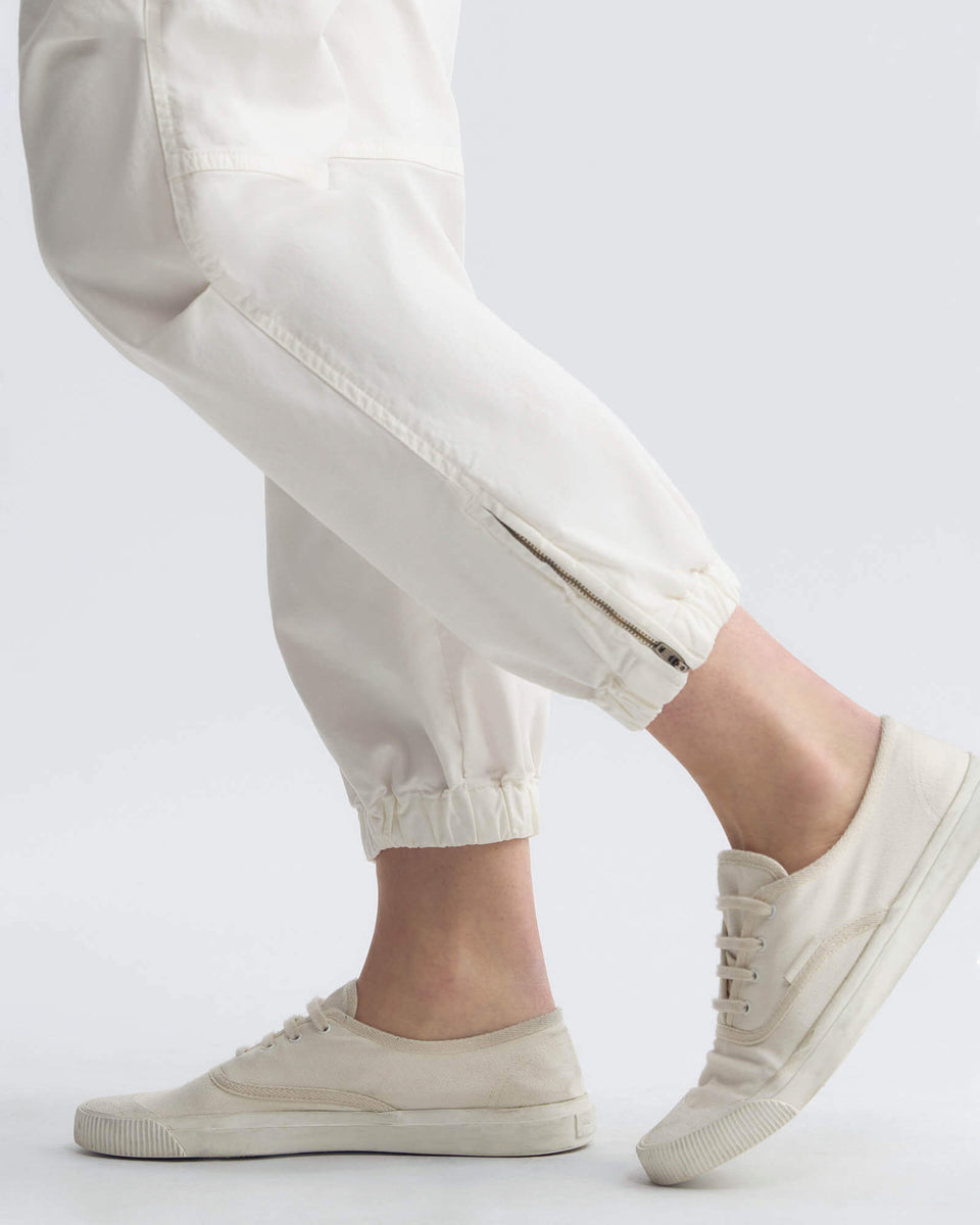 UTILITY COTTON PANT IN WHITE