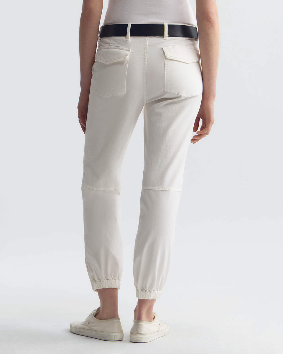 UTILITY COTTON PANT IN WHITE