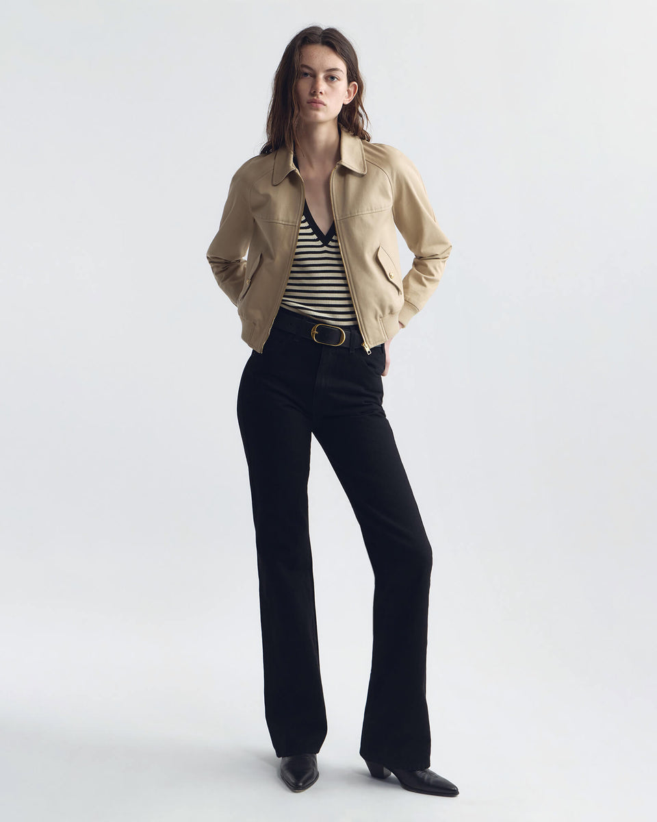SAUL BOMBER IN BEIGE