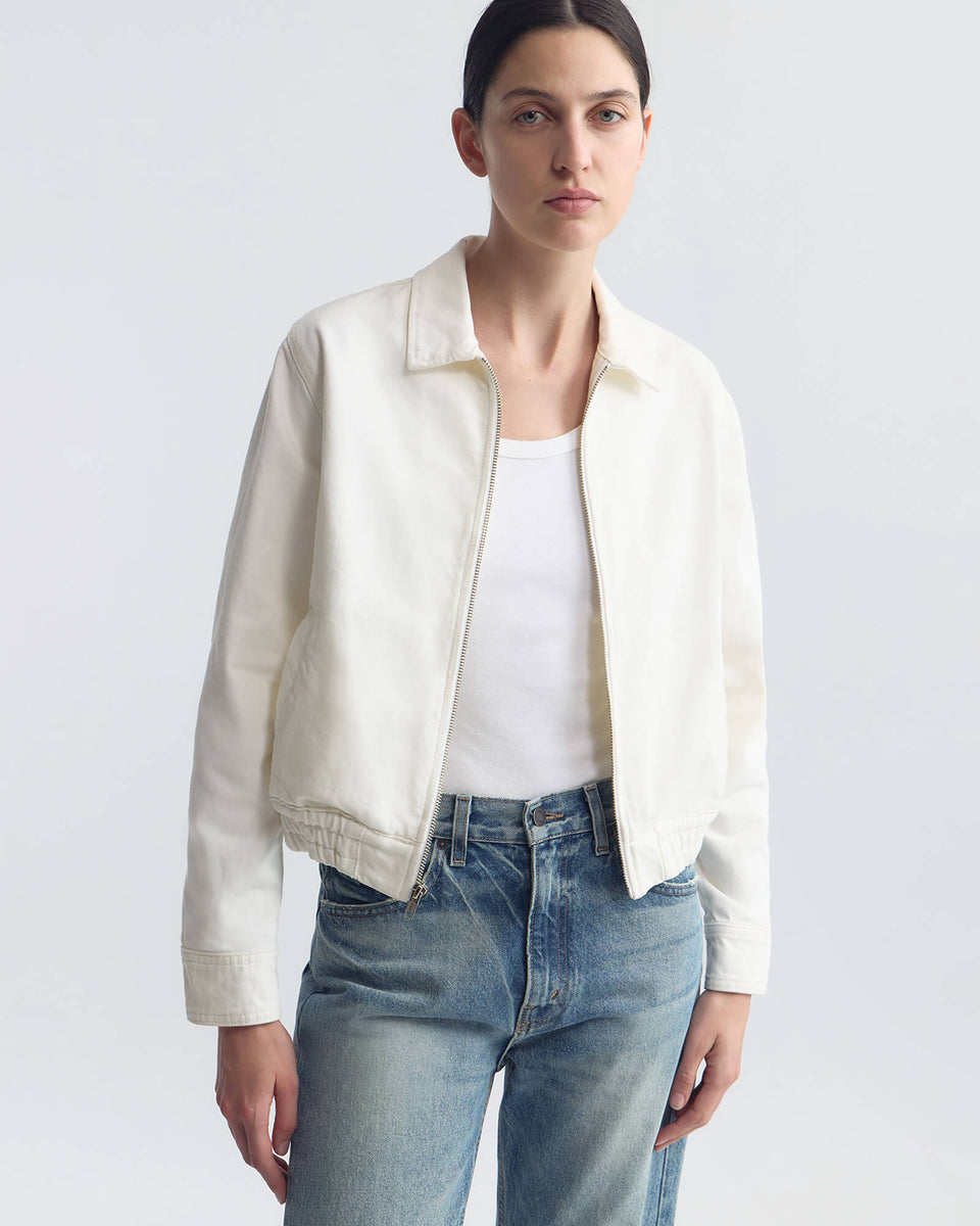 NAJAC DENIM JACKET IN CREAM