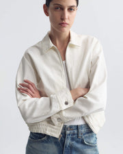 NAJAC DENIM JACKET IN CREAM