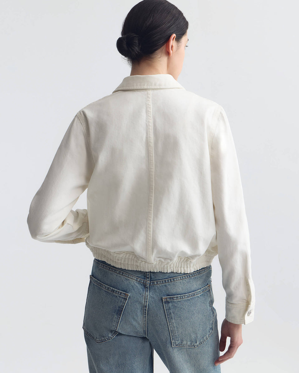 NAJAC DENIM JACKET IN CREAM