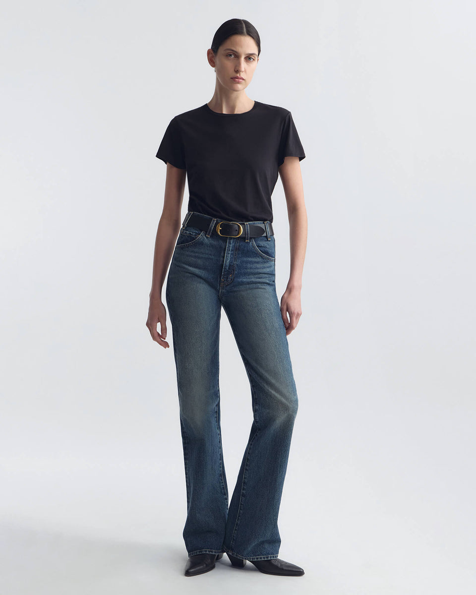 LANA TEE IN JET BLACK