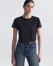 LANA TEE IN JET BLACK