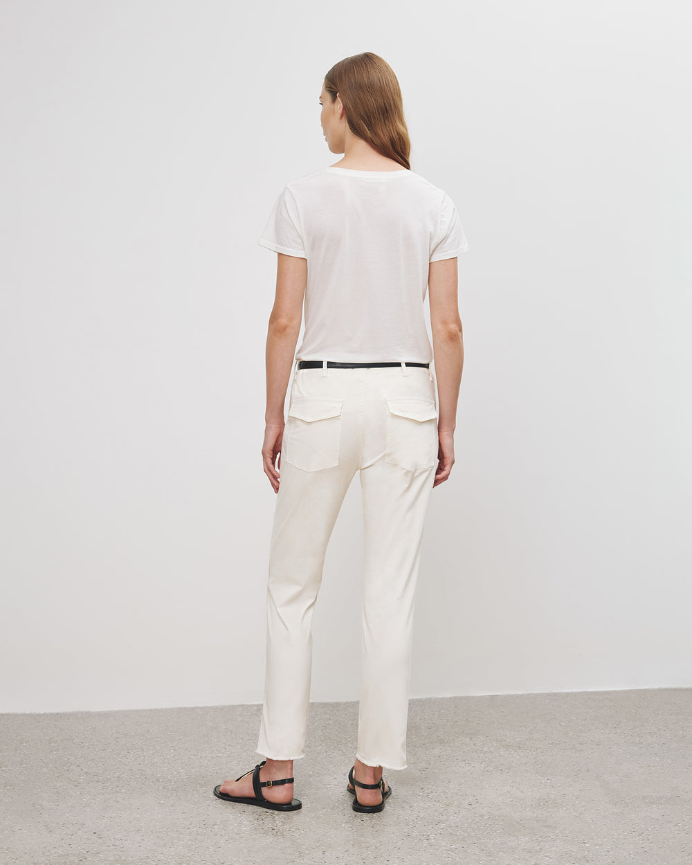 JENNA PANT IN EGGSHELL