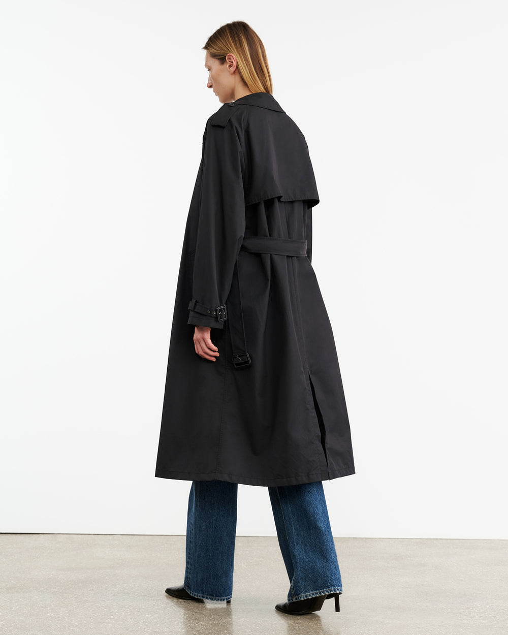 TANNER TRENCH COAT IN BLACK
