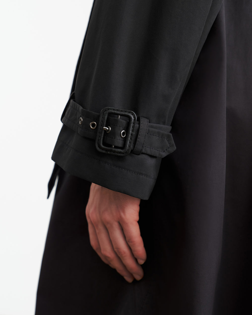 TANNER TRENCH COAT IN BLACK