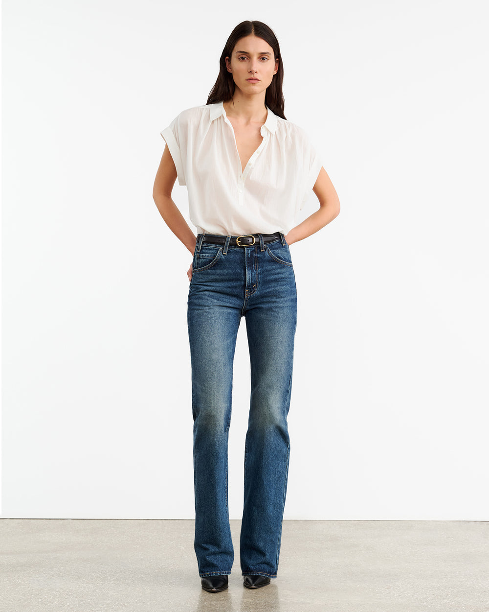 NORMANDY BLOUSE IN IVORY