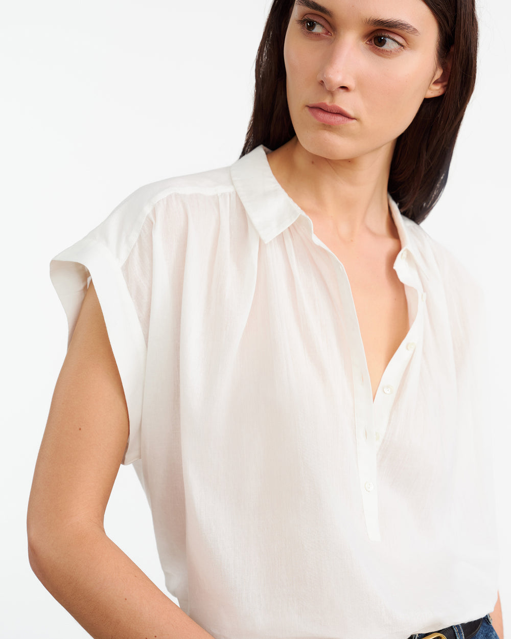 NORMANDY BLOUSE IN IVORY