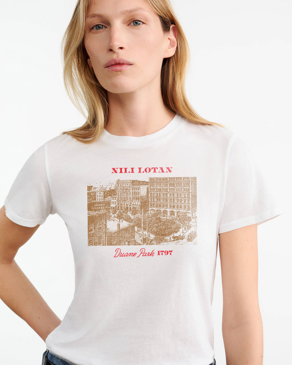 DUANE PARK TEE IN WHITE