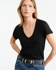 CAROL TEE IN JET BLACK