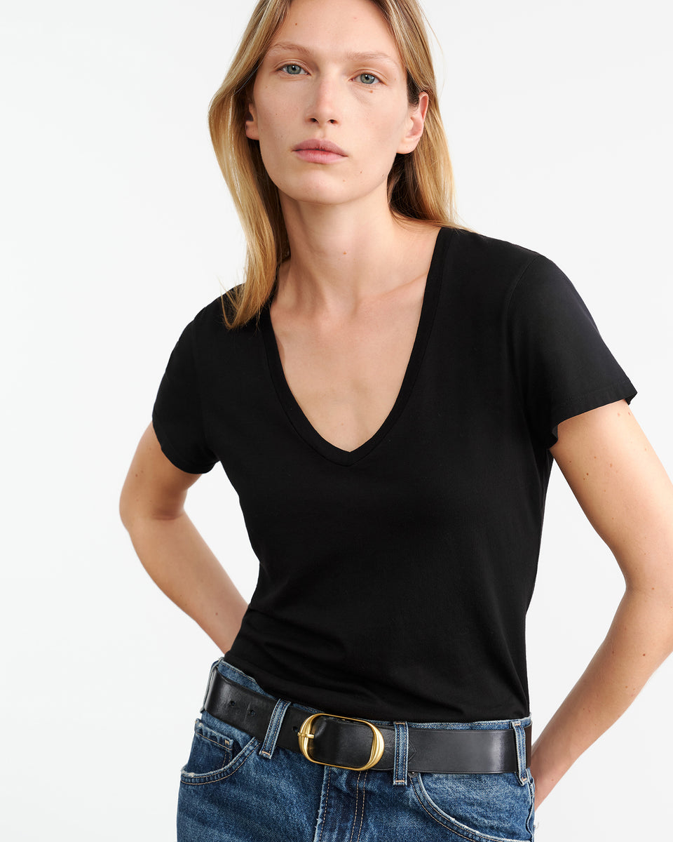 CAROL TEE IN JET BLACK