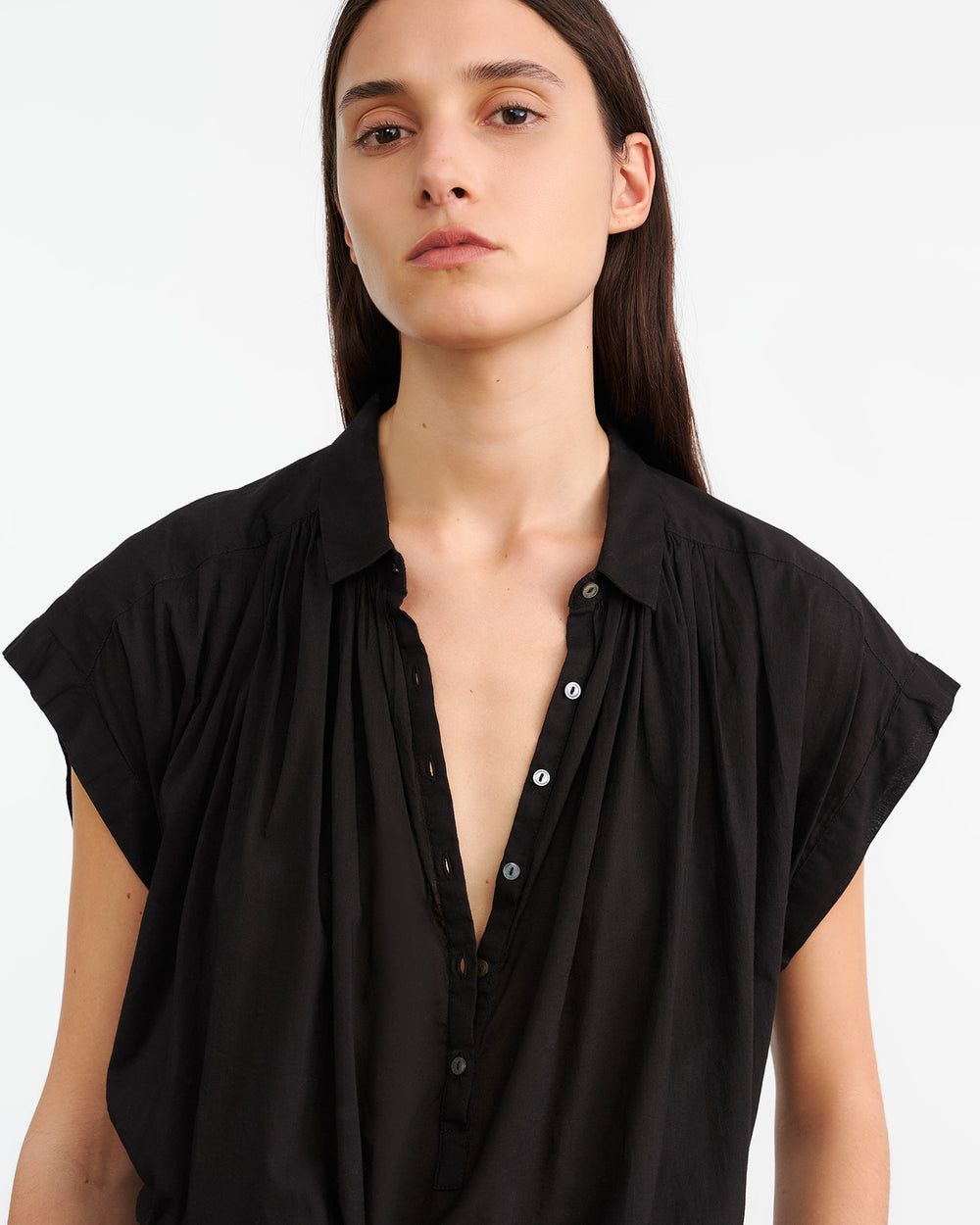 NORMANDY BLOUSE IN BLACK