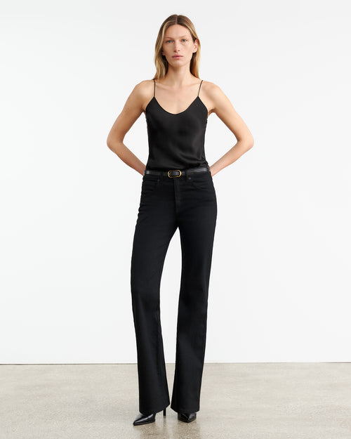 ISABELLA SILK CAMI IN BLACK