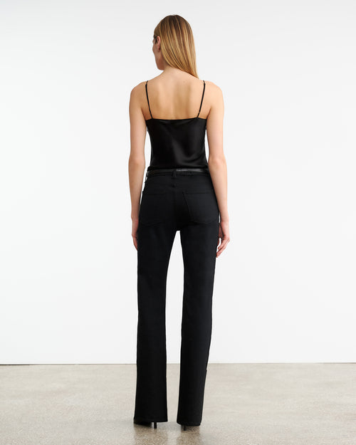 ISABELLA SILK CAMI IN BLACK