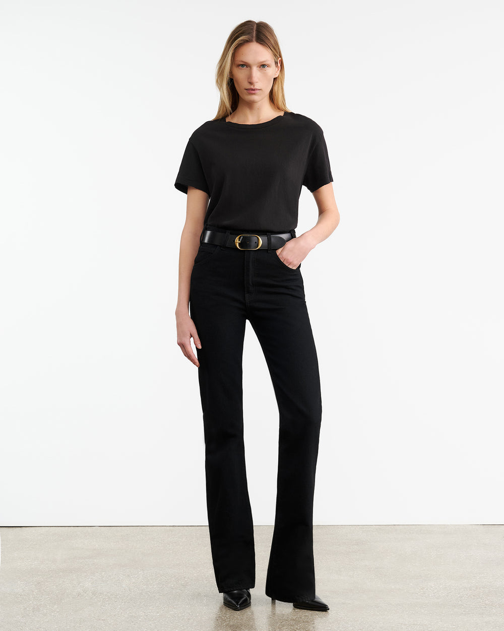 BRADY TEE IN WASHED BLACK
