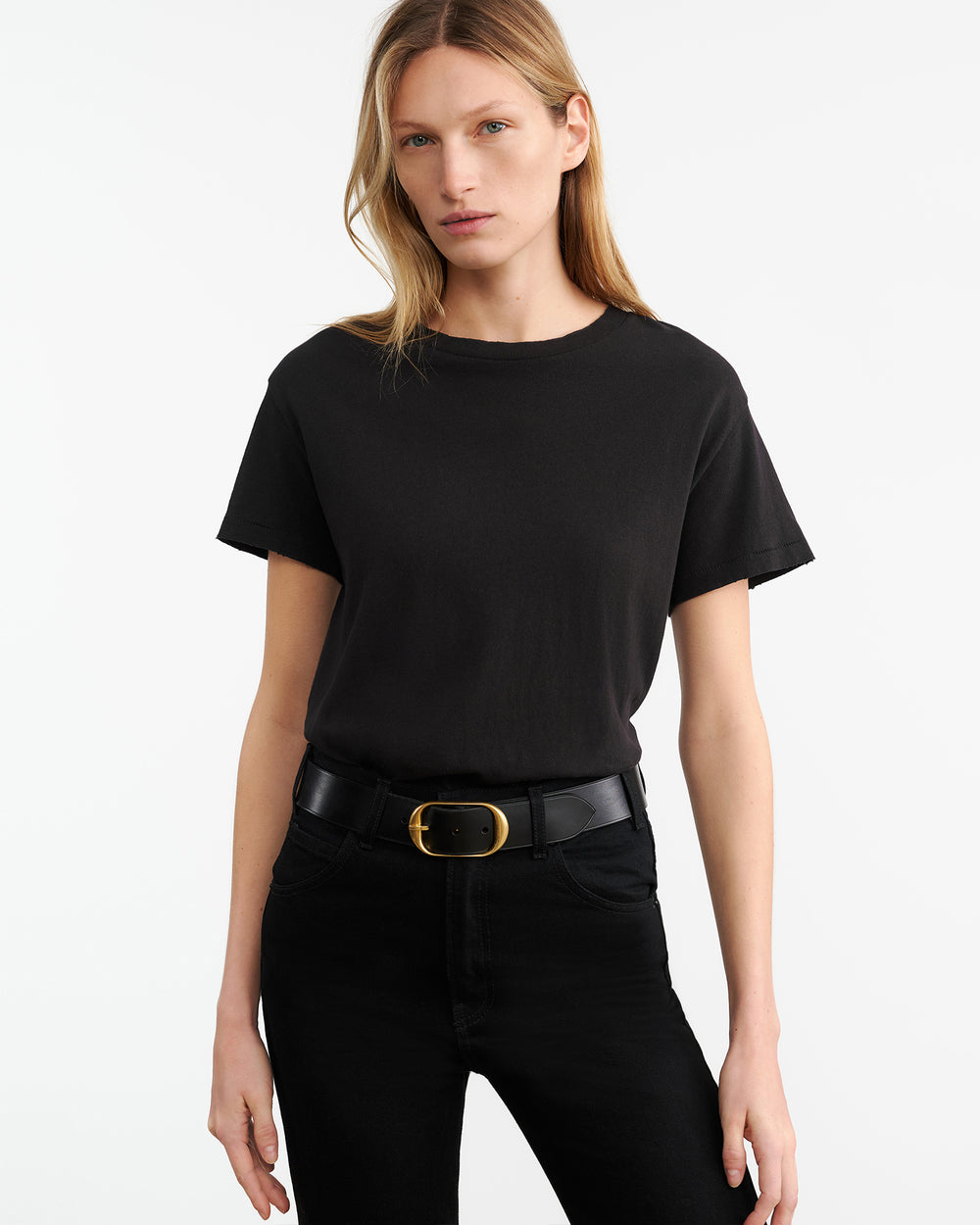 BRADY TEE IN WASHED BLACK