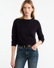POPPY CASHMERE SWEATER IN DARK NAVY