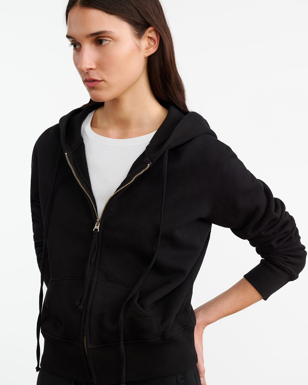 CALLIE HOODIE IN WASHED BLACK