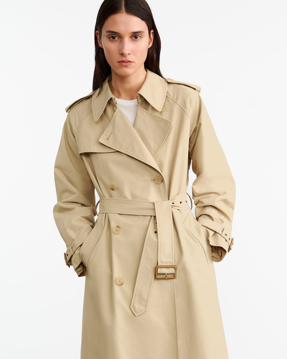 TANNER TRENCH COAT IN KHAKI